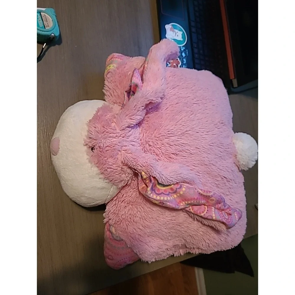 Pillow Pets Original Springtime Pink Bunny 18" Rare - Picture 3 of 9